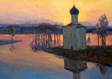 Russischer Tempel am Nerl-Fluss