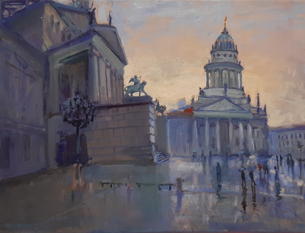 Gendarmenmarkt. Regen