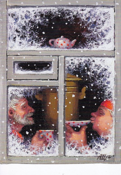 Postcard  "The four seasons. Winter"